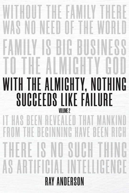 Couverture_With the Almighty, Nothing Succeeds Like Failure