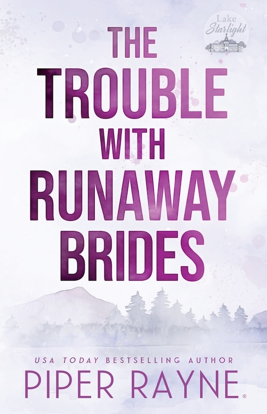 Front cover_The Trouble with Runaway Brides (Large Print)