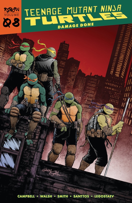 Front cover_Teenage Mutant Ninja Turtles: Reborn, Vol. 8 - Damage Done