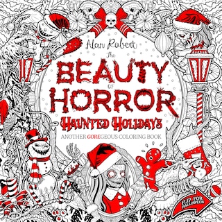 Front cover_The Beauty of Horror: Haunted Holidays Coloring Book