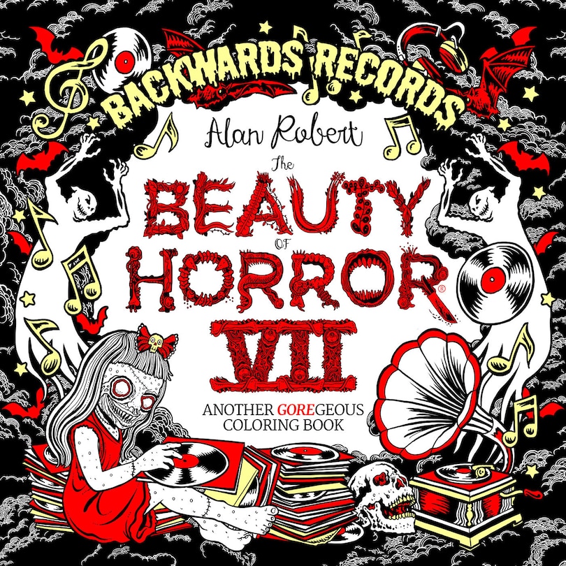 Couverture_The Beauty of Horror 7: Backwards Records Coloring Book