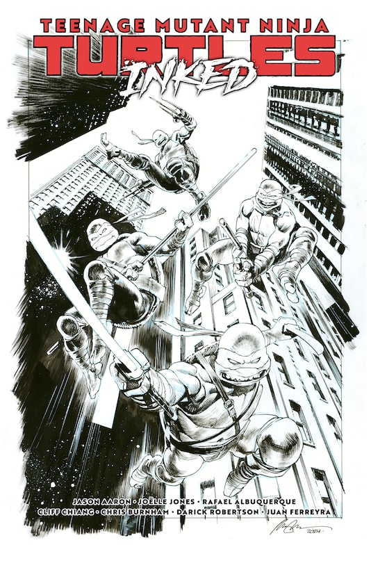 Couverture_Teenage Mutant Ninja Turtles, Vol. 1: Return to New York—Inked Deluxe Edition