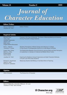 Front cover_Journal of Character Education Vol 18 Issue 2