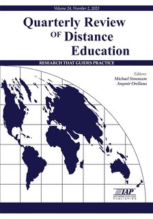 Front cover_Quarterly Review of Distance Education Vol 24 Issue 2