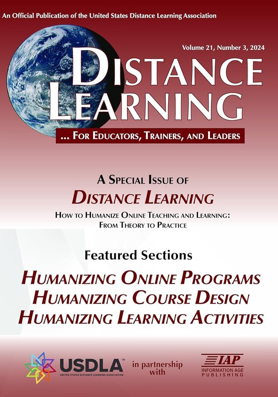 Front cover_Distance Learning Vol 21 Issue 3