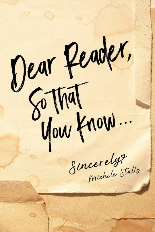 Couverture_Dear Reader, So That You Know...