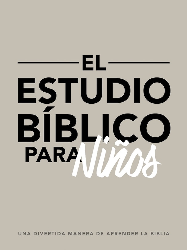 Front cover_El estudio bíblico para niños