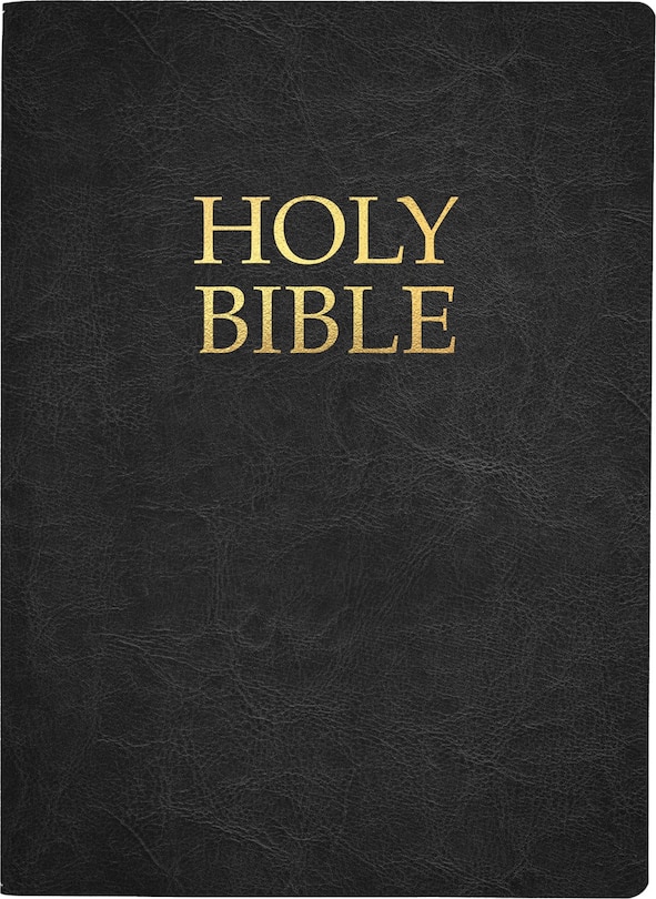 Couverture_KJVER Holy Bible, Large Print, Black Genuine Leather, Thumb Index