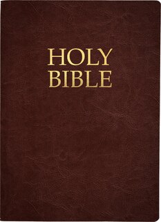 Couverture_KJVER Holy Bible, Large Print, Dark Mahogany Genuine Leather, Thumb Index