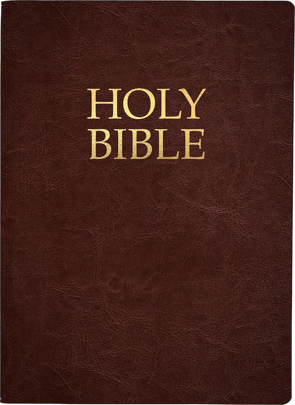 Couverture_KJVER Holy Bible, Large Print, Dark Mahogany Genuine Leather, Thumb Index