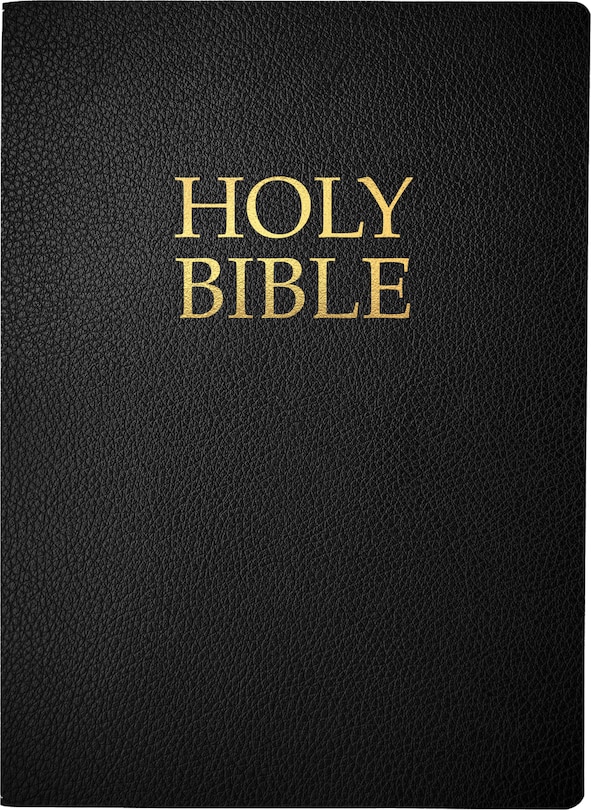 Couverture_KJVER Holy Bible, Large Print, Black Bonded Leather, Thumb Index