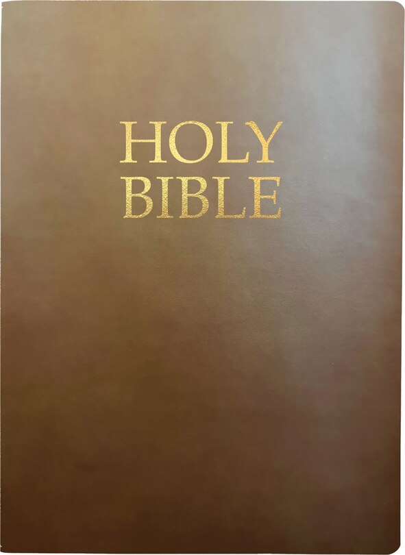 Front cover_KJVER Holy Bible, Large Print, Coffee Ultrasoft
