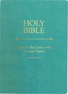 Front cover_KJVER Holy Bible, Trust In The Lord Life Verse Edition, Large Print, Coastal Blue Ultrasoft