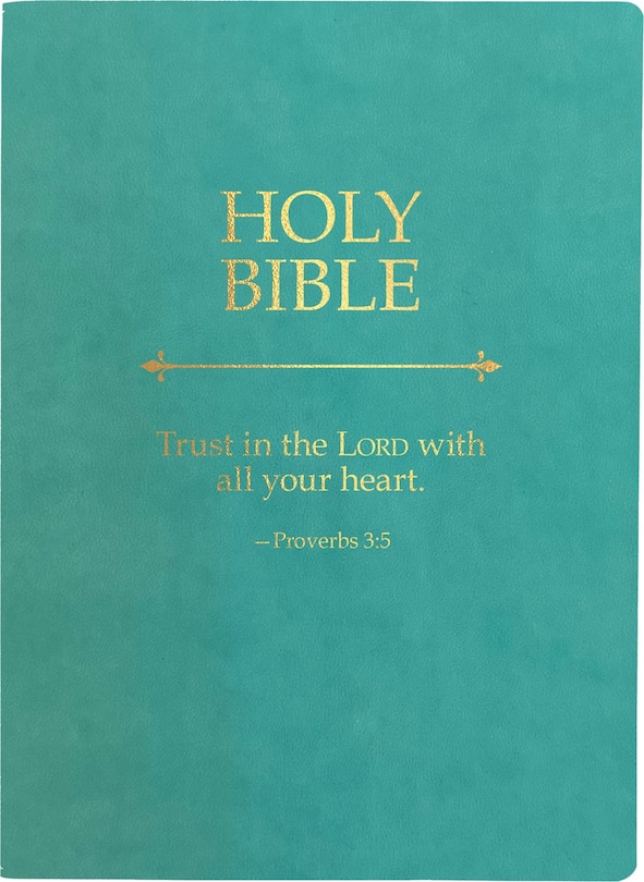Front cover_KJVER Holy Bible, Trust In The Lord Life Verse Edition, Large Print, Coastal Blue Ultrasoft