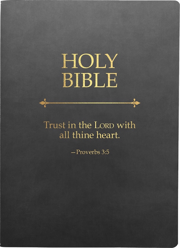 Front cover_KJV Holy Bible, Trust In The Lord Life Verse Edition, Large Print, Black Ultrasoft