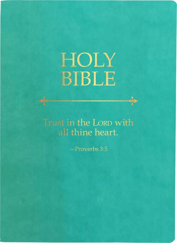 Front cover_KJV Holy Bible, Trust In The Lord Life Verse Edition, Large Print, Coastal Blue Ultrasoft