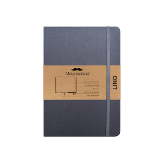 Front cover_Moustachine Classic Linen Medium Grey Blank Hardcover