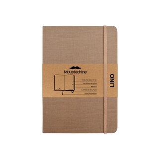 Couverture_Moustachine Classic Linen Medium Dark Tan Blank Hardcover