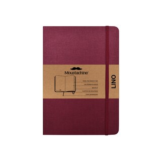 Front cover_Moustachine Classic Linen Medium Burgundy Blank Hardcover