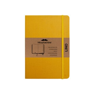 Front cover_Moustachine Classic Linen Medium SunFlower Yellow Blank Hardcover