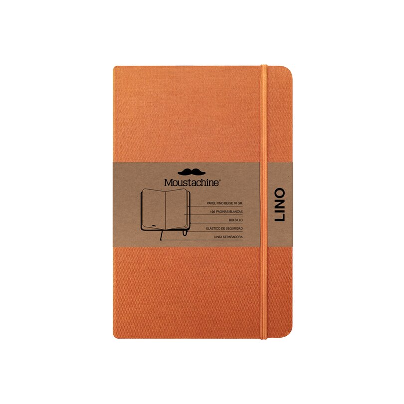 Couverture_Moustachine Classic Linen Pocket Ochre Blank Hardcover