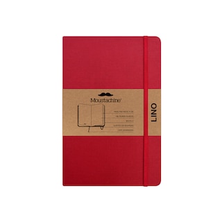 Couverture_Moustachine Classic Linen Pocket Classic Red Blank Hardcover