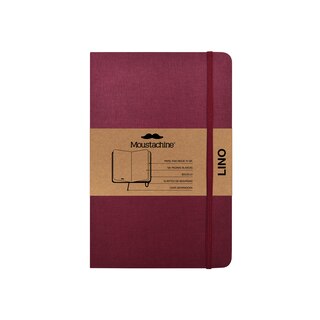 Couverture_Moustachine Classic Linen Pocket Burgundy Blank Hardcover