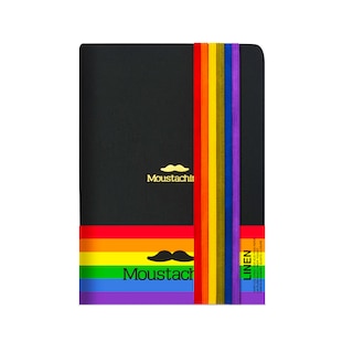 Front cover_Moustachine Art Pride Black Blank Hardcover Medium