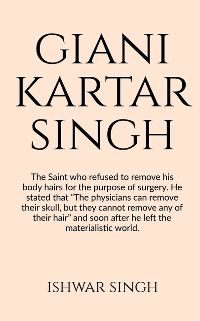 Front cover_Sant Giani Kartar Singh Bhindranwale