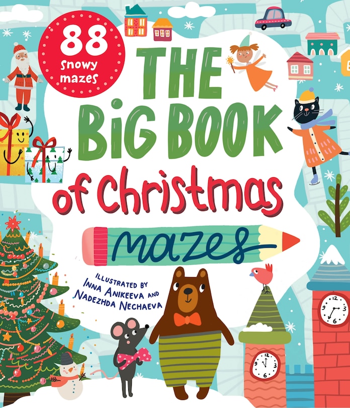 Front cover_The Big Book of Christmas Mazes