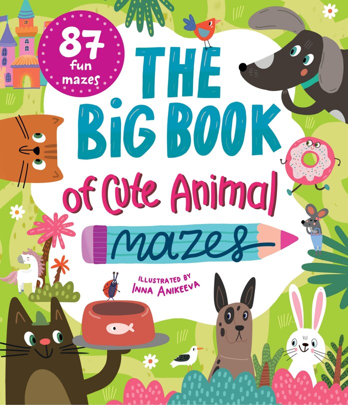 Front cover_The Big Book of Cute Animal Mazes