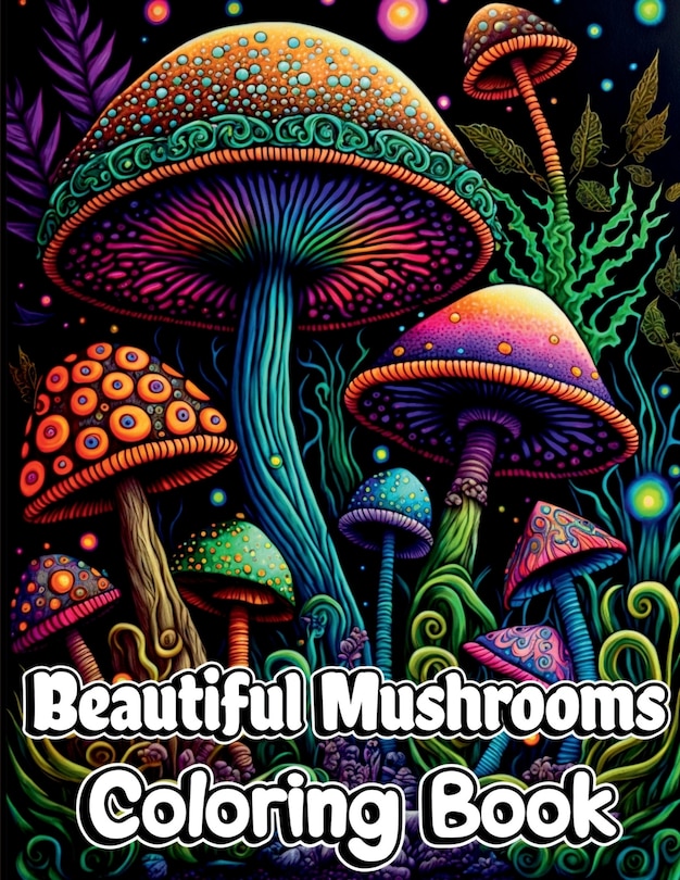 Couverture_Beautiful Mushrooms Coloring Book