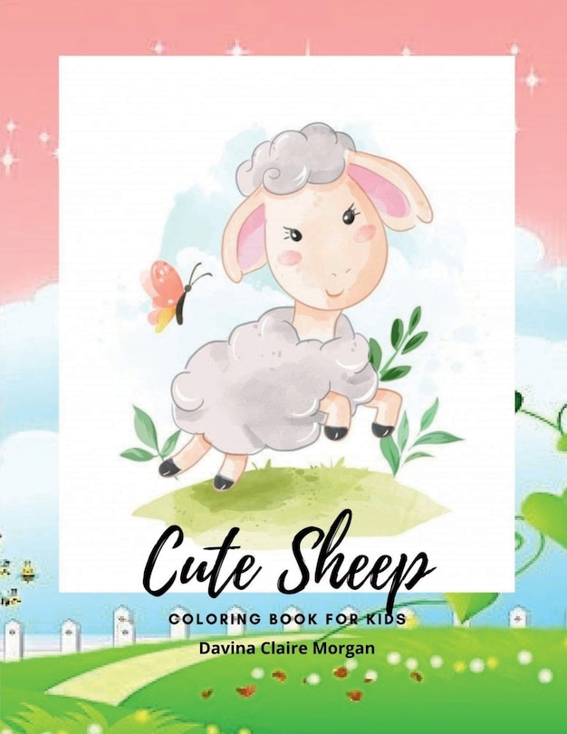 Front cover_Cute Sheep Coloring Book for Kids
