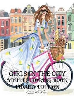 Couverture_Girls in the City Adult Coloring Book Luxury Edition