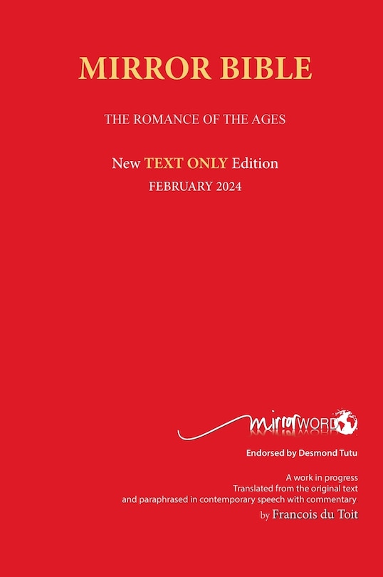 Front cover_Hardback MAY 2025 Edition TEXT ONLY Mirror Bible Including ACTS 1-20 [Without Commentary & Study notes]