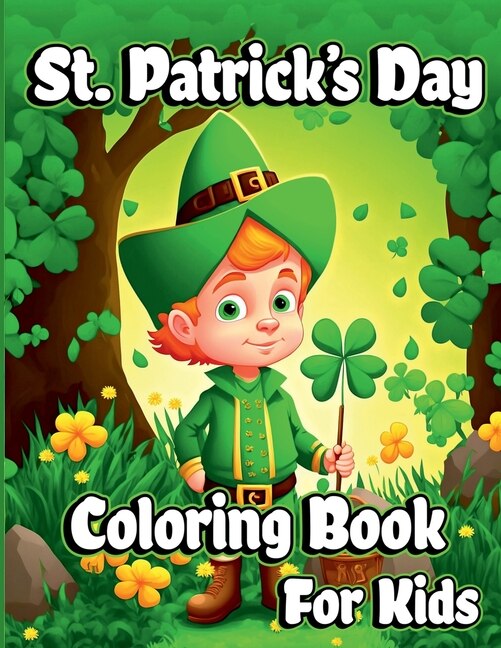 Front cover_St. Patrick's Day Coloring Book for Kids