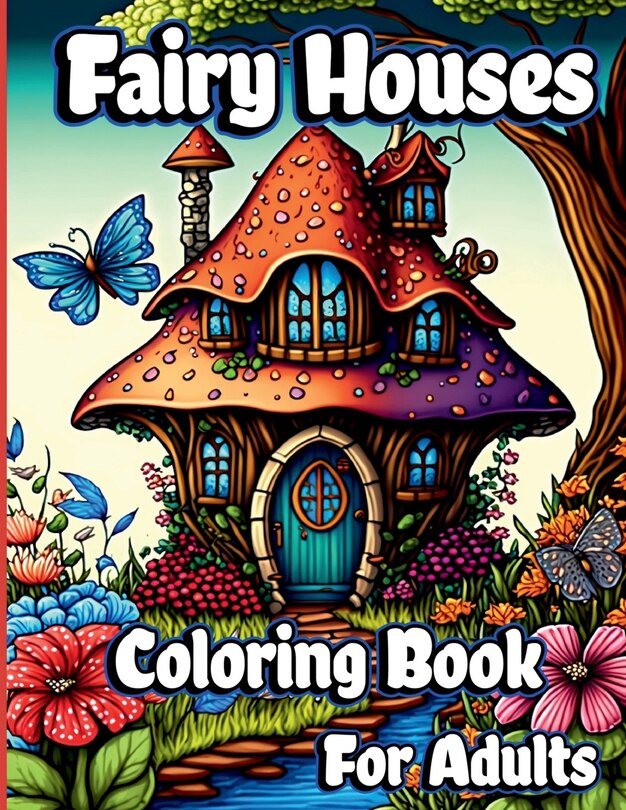Couverture_Fairy Houses Coloring Book for Adults