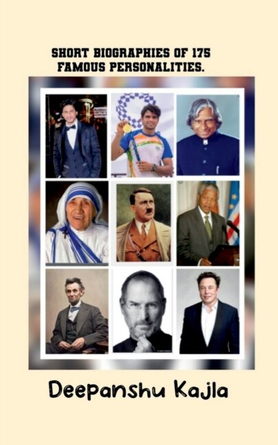 Front cover_Short biographies of 175 famous personalities.