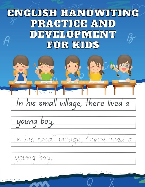 Front cover_English Handwiting Practice and Development Book for Kids