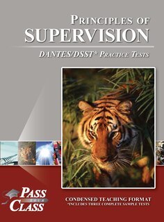 Couverture_Principles of Supervision DANTES/DSST Practice Tests