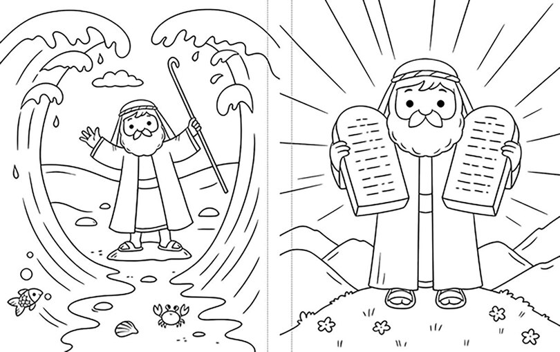 Front cover_Bible Coloring Book with Stickers