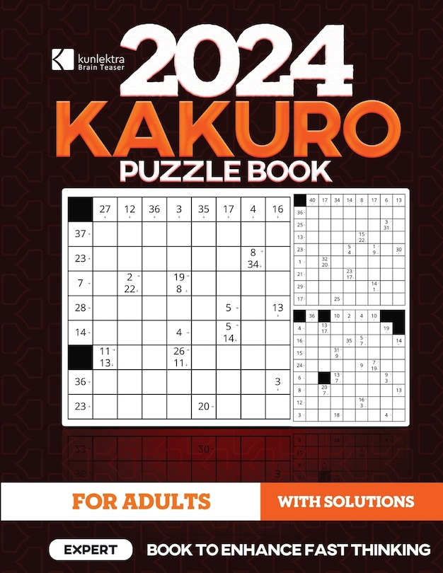 Couverture_Kunlektra Brain Teaser 15 x 15 Kakuro Puzzle Book for Adults