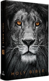 Front cover_KJV Holy Bible, Large Print, Handy Size format, Hardcover, Lion of Judah, Ribbon Marker, and Red Letter