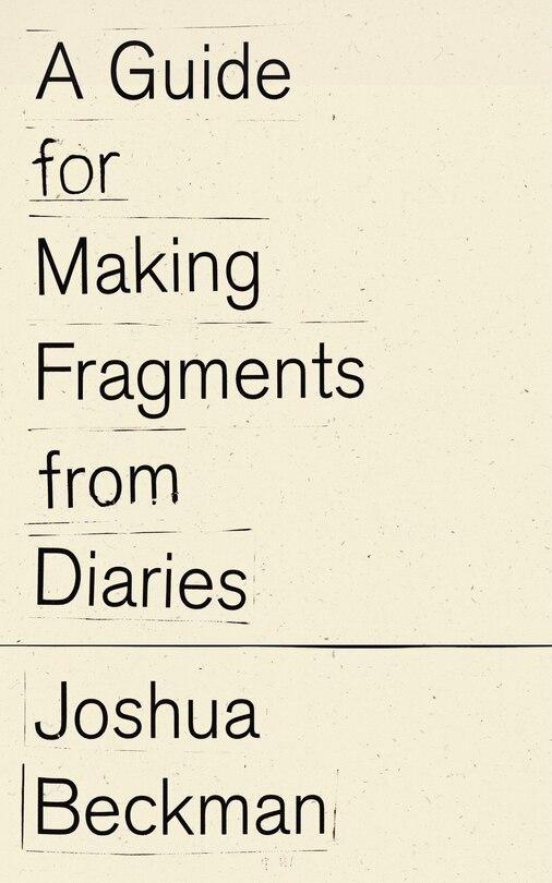 Front cover_A Guide for Making Fragments from Diaries