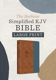 Front cover_The Barbour Simplified KJV--Large Print [Rust & Stone Cross]