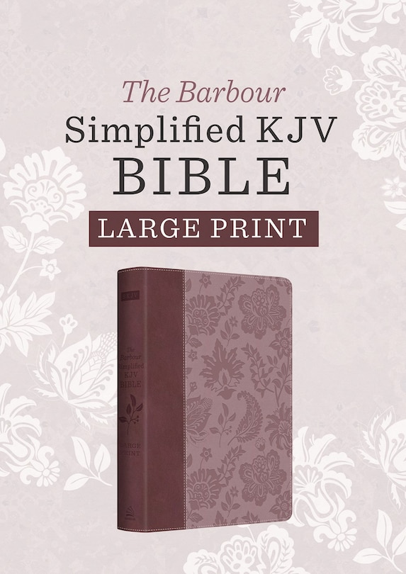 Couverture_Barbour Simplified KJV--Large Print [Plum & Paisley]