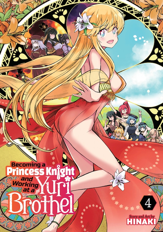 Couverture_Becoming a Princess Knight and Working at a Yuri Brothel Vol. 4