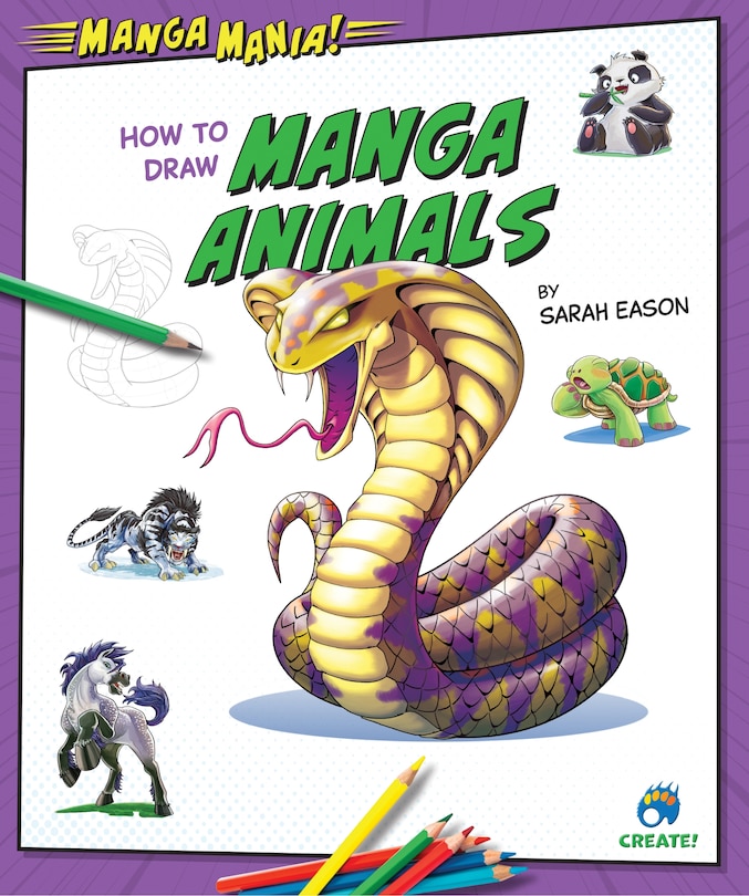 Front cover_How to Draw Manga Animals