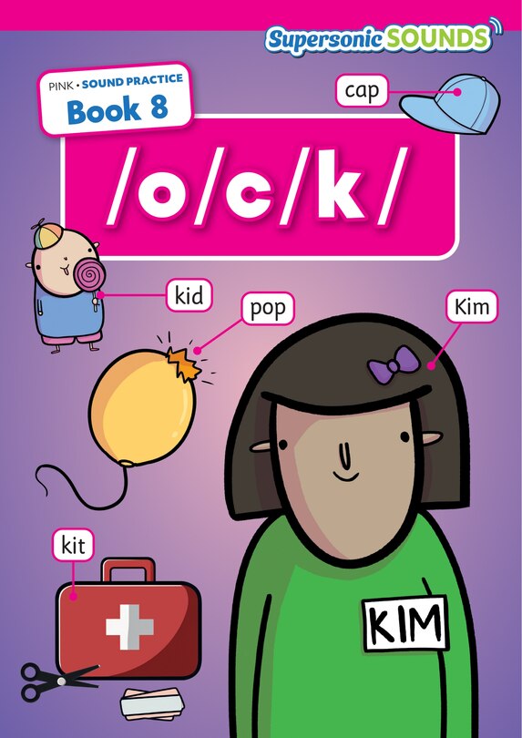 Front cover_Pink Sound Practice Book 8 /O/C/K