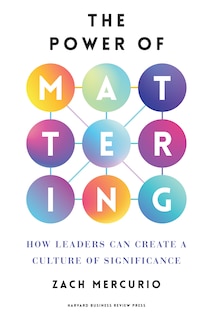 Front cover_The Power of Mattering